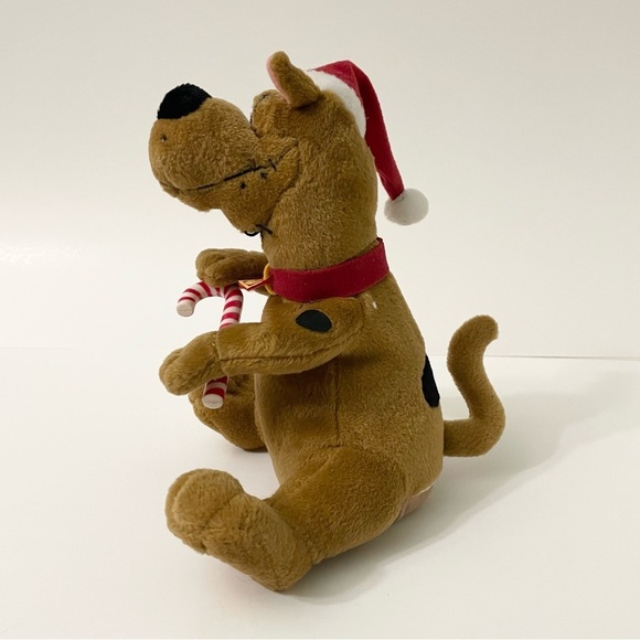 Gemmy Scooby Doo Christmas Dog Plush Singing Dancing Candy Cane Santa Hat - Picture 5 of 17